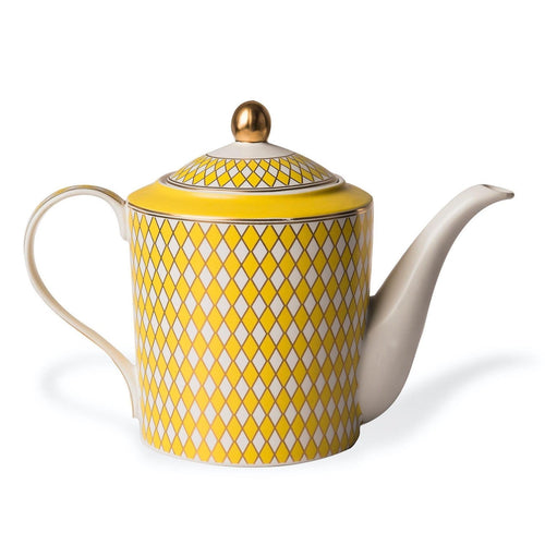 Chess Yellow Teapot 